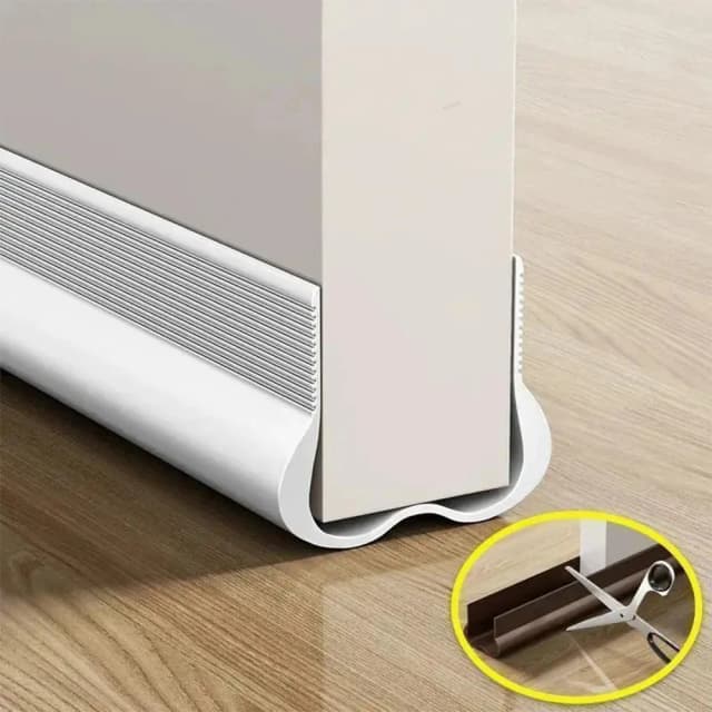 Bande d'étanchéité Flexible pour bas de porte, insonorisation des espaces de porte, bande météo anti-vent et anti-poussière sous la porte, bande de butée