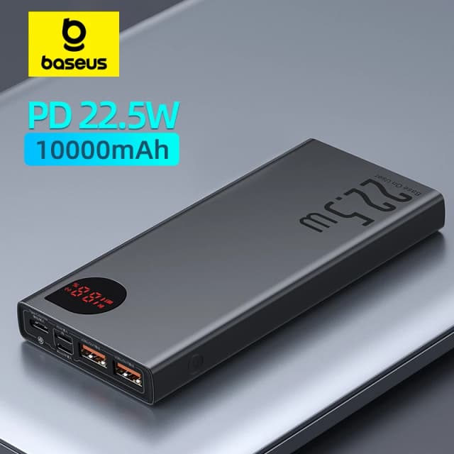Bas192.- Banque d'alimentation à charge rapide, chargeur de batterie portable, 10000mAh, 22.5W, PD, iPhone 16, 15, 14, 13 Pro Max, Xiaomi