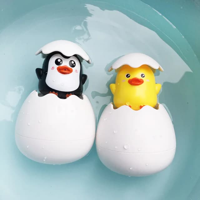 Jouet de bain pour bébé, canard mignon, pingouin, œuf, arroseur d'eau, salle de bain, douche, jouets d'eau de natation, cadeau pour enfants