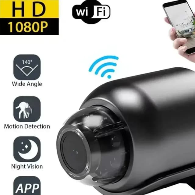 Mini caméra sans fil WiFi 1080P HD, Vision nocturne X5, moniteur à distance, caméra IP, surveillance de sécurité des animaux domestiques pour enfants