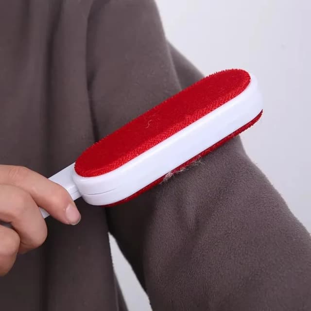 Rouleau anti-peluches autonettoyant, brosse dépoussiérante sur 2 côtés, dissolvant de poils d'animaux, pour enlever les poils de chien et de chat, du canapé, des tapis et des vêtements