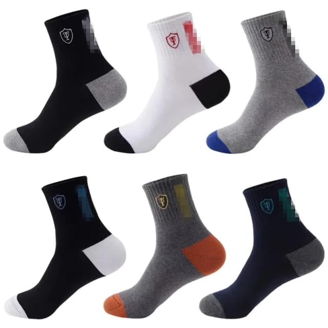 Chaussettes de sport respirantes pour hommes, absorbant la sueur, confortables, fines, basket-ball, loisirs, automne, été, 5 paires