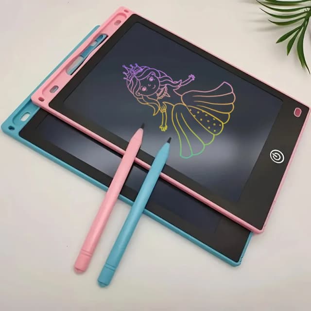 Planche d'entraînement précoce LCD 12 pouces, planche à dessin à énergie légère, planche d'écriture électronique colorée pour enfants, cadeau d'anniversaire