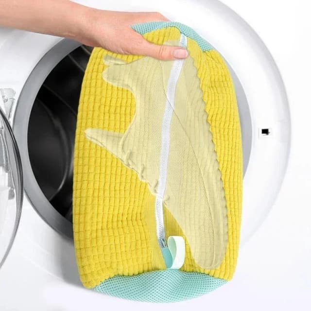 Sac de lavage de chaussures en coton, filet à linge, fibres moelleuses, élimine facilement la saleté, sacs de lavage, anti-déformation, vêtements