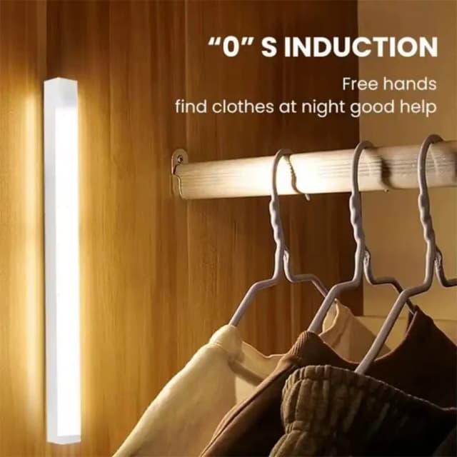Lampe LED sans fil avec capteur de mouvement, Rechargeable, pour armoire de cuisine, garde-robe, escalier, rétro-éclairage, éclairage de placard
