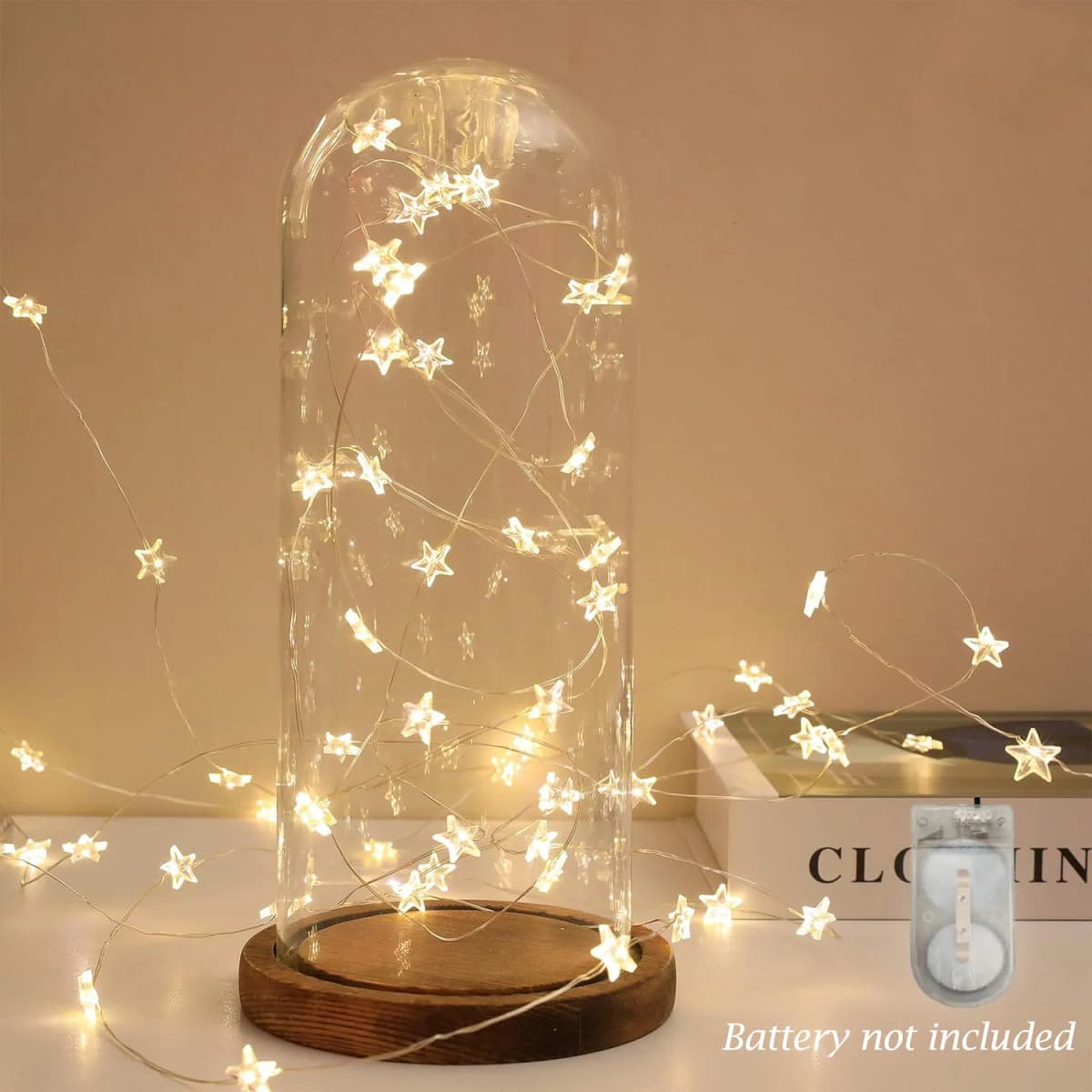 2/4M étoile cuivre chaîne lumière CR2032 batterie salle décoration LED fée lumière noël guirlande LED chaîne lumière décorative
