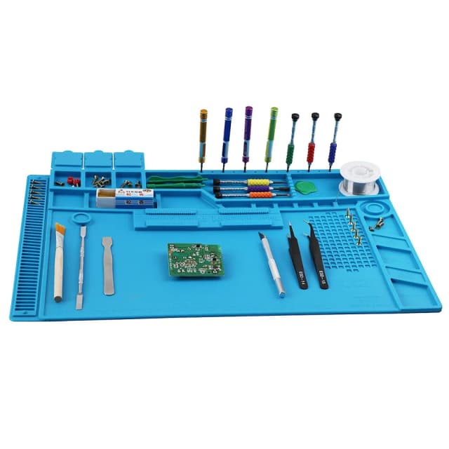 Polymères magnétiques anti-leges pour station de soudage, silicone, travail, degré de chaleur, 932 °F, téléphone électronique, ordinateur portable, réparation de montre