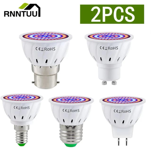 Phytolampe LED pour plantes, ampoule de culture à spectre complet E27, lumière de culture de semis, lumière de plantation UV, lampe de croissance des plantes, système hydroponique