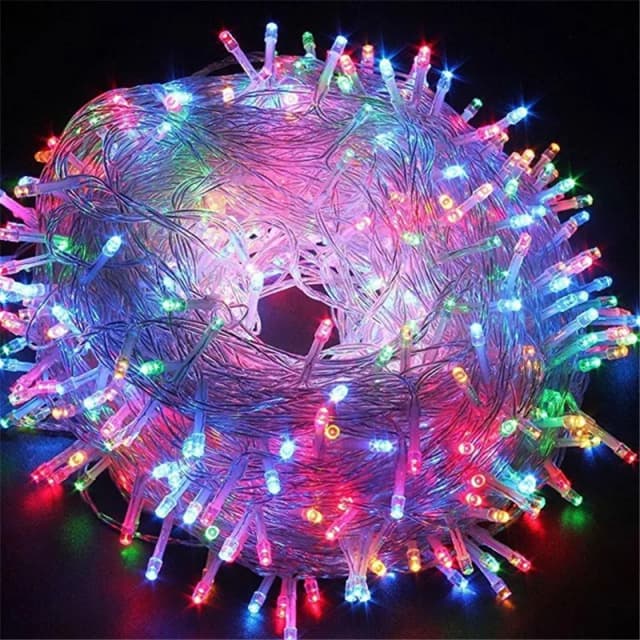 10M LED chaîne lumière guirlande de noël lumières intérieur extérieur arbre décoration 100 LED étanche vacances fête fée lumières