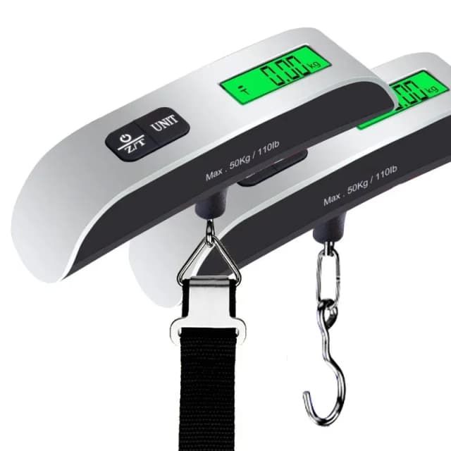 Balance suspendue Portable 50kg, balance électronique pour bagages à main, valise à affichage numérique, sac de voyage de 110lb, outils de pesage