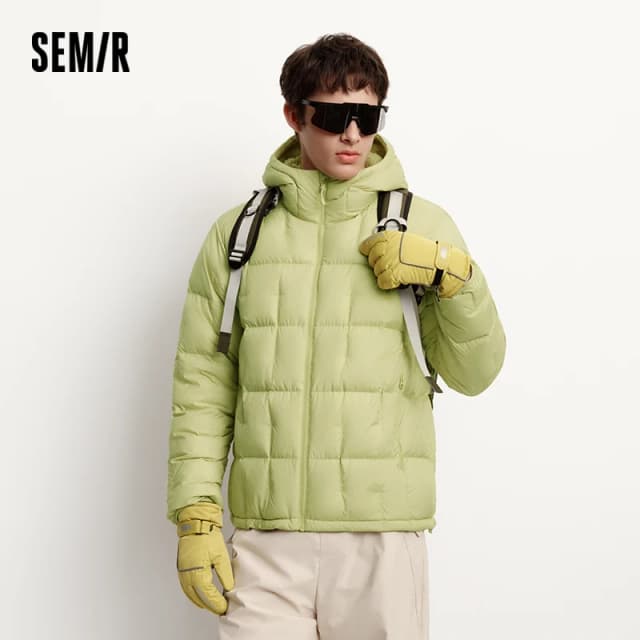 Semir doudoune hommes extérieur léger doublure chaude trois résistant vêtements d'extérieur matelassé à capuche 2025 nouveaux vêtements d'hiver vêtements pour hommes