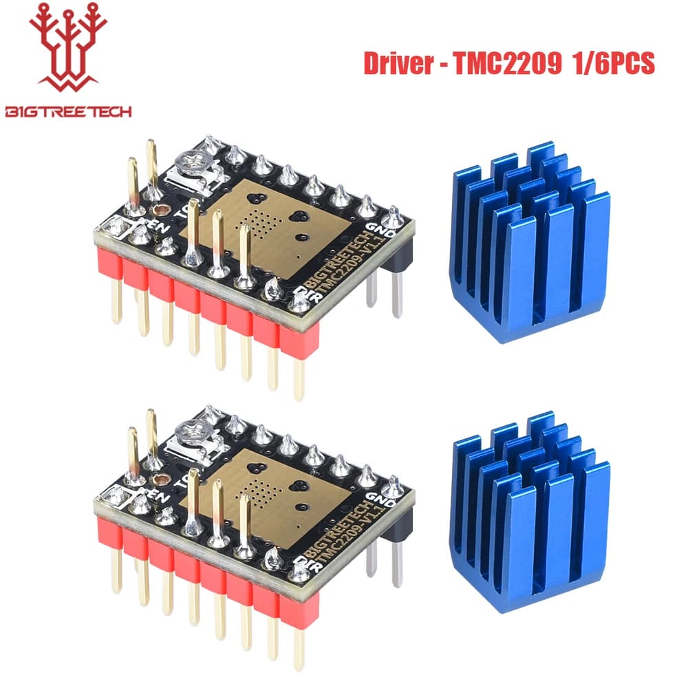 BIGTREETacétone Pilote de moteur pas à pas TMC2209 V1.3 pièces d'imprimante 3D pour BTT Octopus SKR V1.4 SKR Mini E3 Ender3 V2 Voron 2.4