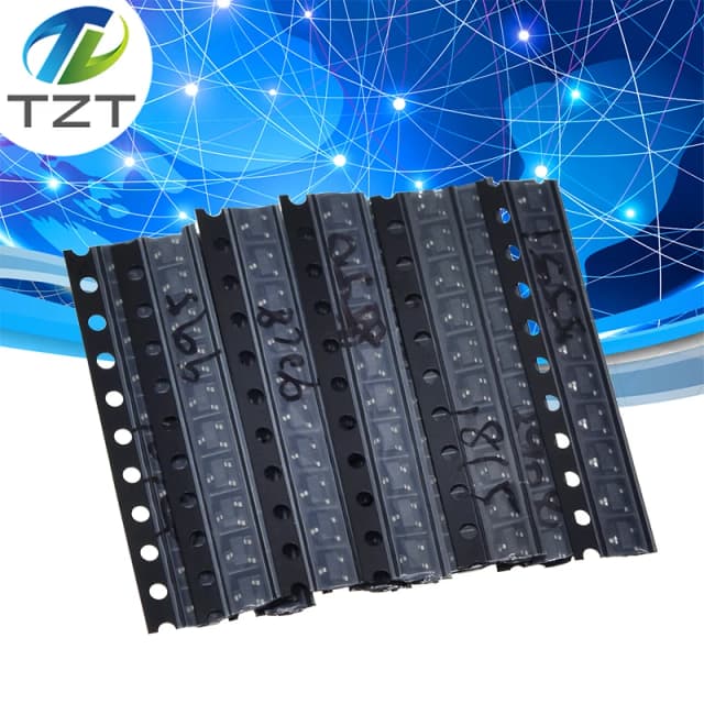 TZT S9013 S9014 S9015 S9018 MMBT3904 MMBT3906 SS8050 SS8550 2N5551 2SC1815 Total 10 sortes X10pcs = 100 pièces