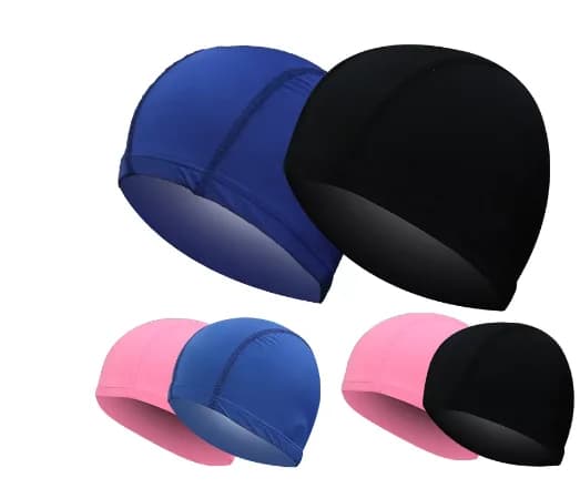 Bonnets de bain Ultra fins, taille libre, confortables, pour hommes et femmes, Protection des oreilles en Nylon élastique, cheveux longs