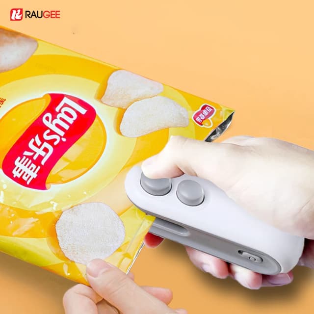 Mini Thermoscelleuse de Sacs en Plastique Rechargeable 2 en 1, Appareil Thermique Portable avec Coupeur