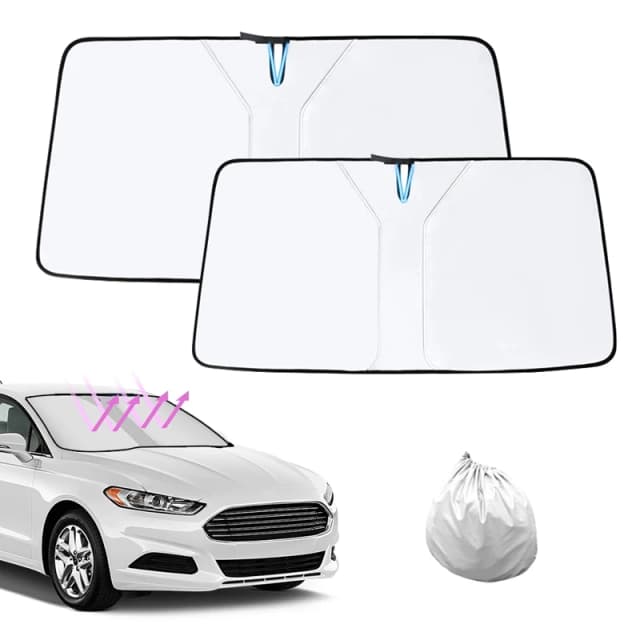 Couverture de pare-soleil pour fenêtre avant de voiture, pare-brise pliable, Protection UV automobile, rideau, accessoires de style