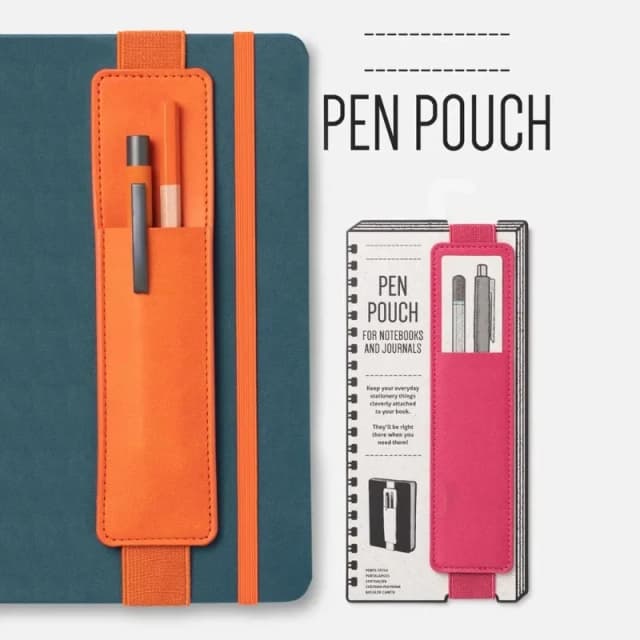 Étui à stylos en cuir PU avec boucle élastique, étui à stylos pour livre, carnet, mode, école, pour réunion de bureau, facile à transporter, papeterie pour étudiants