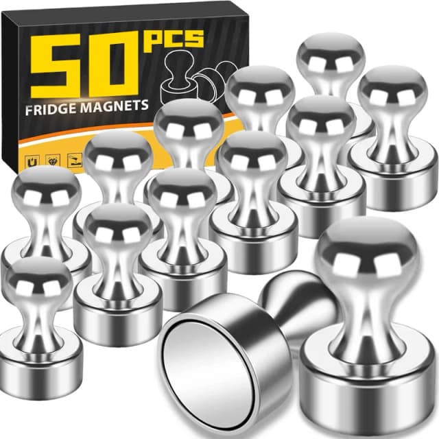 Punaises magnétiques portables en métal, 1 à 50 pièces, pour tableau blanc, cône, aimants puissants, punaise pour réfrigérateur, outils de rangement à domicile