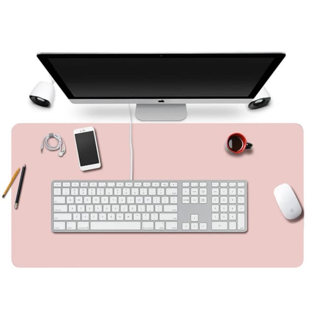 Tapis de protection de bureau en cuir PU, grand format 600x300mm, imperméable, pour souris, clavier, accessoire de bureau pour jeux, 1 pièce