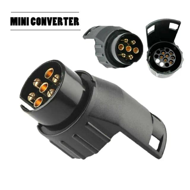 7 broches à 13 broches remorque caravane barre d'attelage remorquage adaptateur de prise électrique convertisseur de prise 12V adaptateur de connecteur électrique voiture camion
