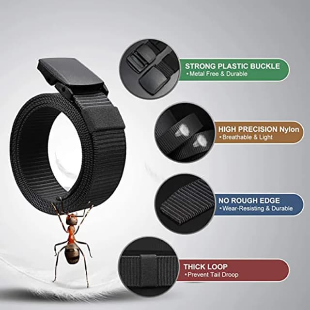 Ceinture tressée en Nylon pour hommes, boucle automatique Non métallique, trajet quotidien, ceinture d'entraînement d'alpinisme en plein air