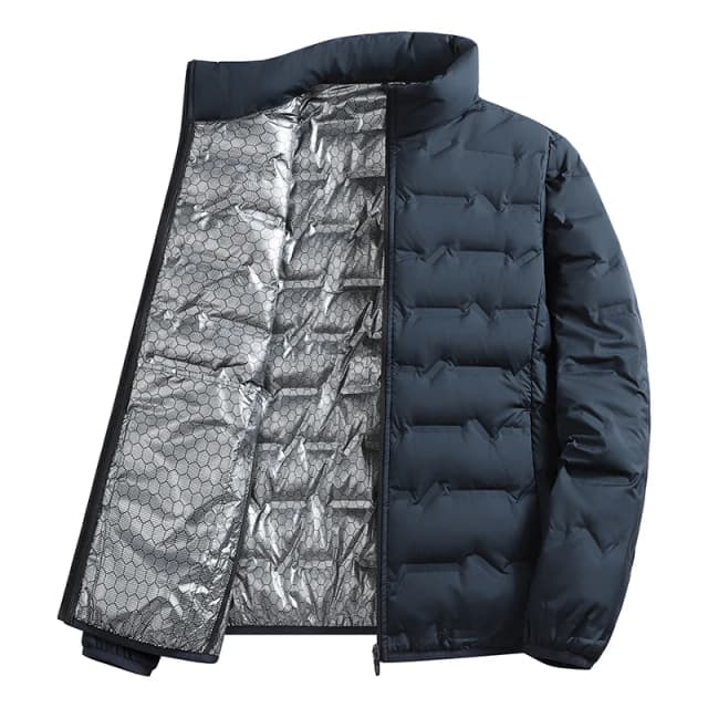 Hiver décontracté chaud hommes randonnée doudoune en plein air coupe-vent vêtements d'extérieur couleur unie épaissir mâle vers le bas manteaux mode col montant