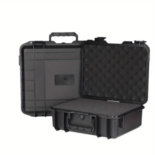 Étui de transport rigide étanche, boîte à outils avec boîte de rangement d'éponge prédécoupée, protection de sécurité, organisateur, boîte de matériel résistante aux chocs