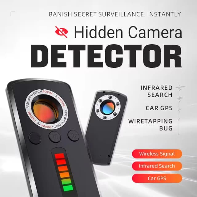 Détecteur de caméra cachée, Gadget Anti-espion, détecteur RF Anti-espion, détecteur de caméra GPS de voiture pour la Protection de la vie privée, Signal sans fil Mini