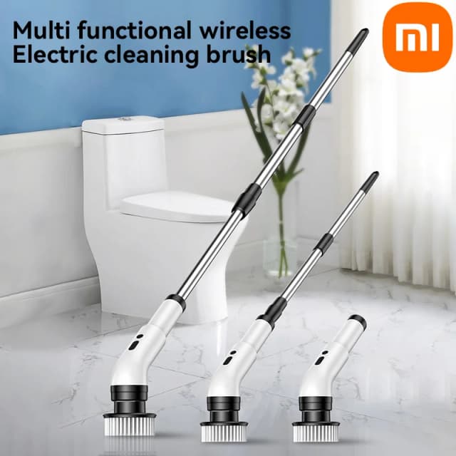 Xiaomi Super 9 en 1 brosse de nettoyage électrique sans fil électrique rotatif brosse de nettoyage douche brosse de nettoyage cuisine salle de bain maison