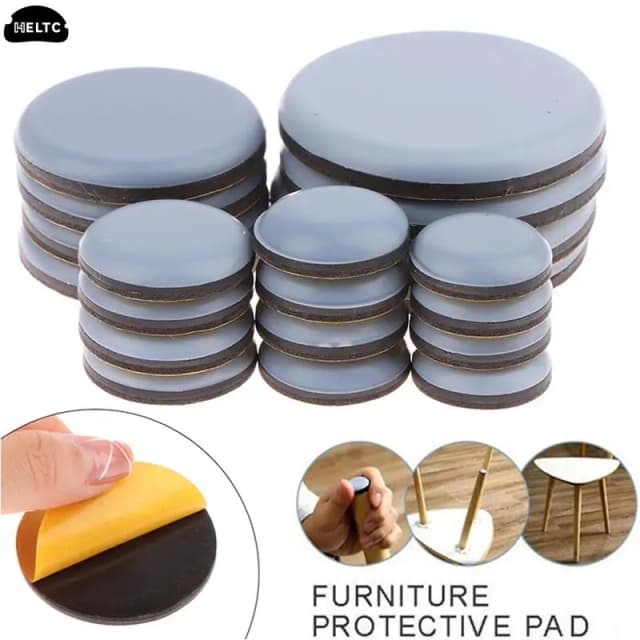 Coussinets Coulissants pour Pieds de Table et Chaise, Polymères, Protecteur de Sol pour Bois Dur, 4/8 Pièces