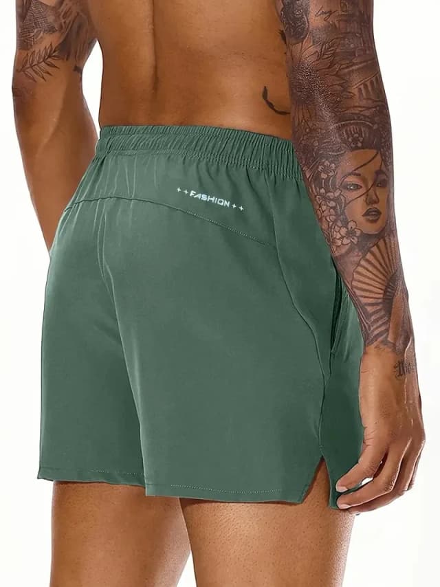 Hommes 2025 nouveau été plage nouveaux modèles couleur unie mode loisirs confortable taille élastique Double poches Cool sport Shorts