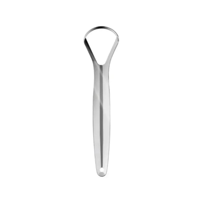 1 pièce Grattoir à langue portable en acier inoxydable monocouche, brosse à dents réutilisable pour une haleine plus fraîche