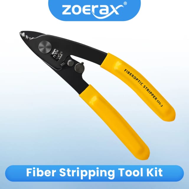 ZoeRax CFS-3 série pince à dénuder les fibres de précision à trois trous outil de dénudage de fibres efficace pour pince d'entretien FTTH