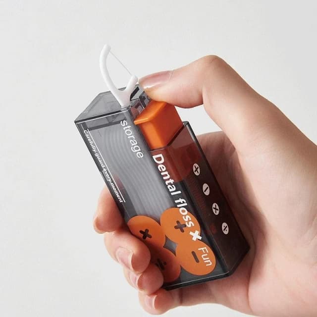 Distributeur automatique de fil dentaire Portable avec 10 bâtons de fil dentaire jetables à pression, soins bucco-dentaires, organisateur de fil éjectable