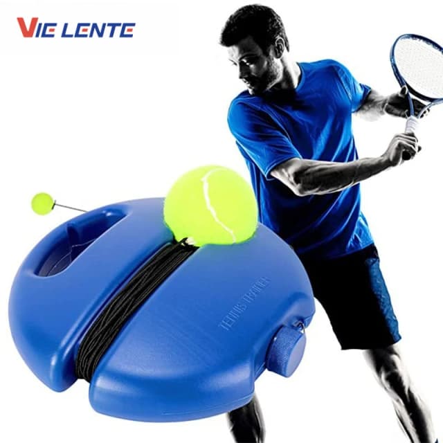 Améliorez vos compétences de tennis n'importe où avec des balles de rebond et une base en corde élastique – Parfaite pour l'entraînement intérieur et extérieur.