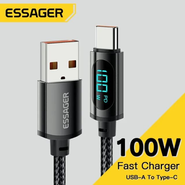 Essager USB Type C Câble Pour Huawei Honor Xiaomi Samsung Super Charge 66W/100W Charge Rapide USB C Chargeur Câble de Données