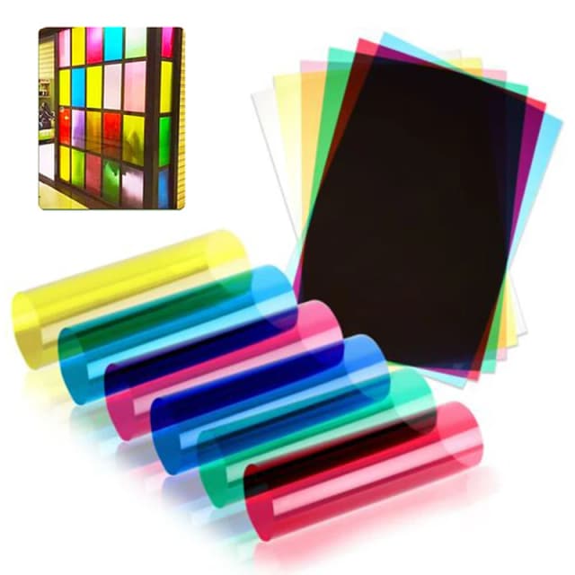 Feuille dure transparente translucide A4, feuille multi-usage, acétate coloré, épaisseur 0.3mm, feuilles de gel filtrant léger