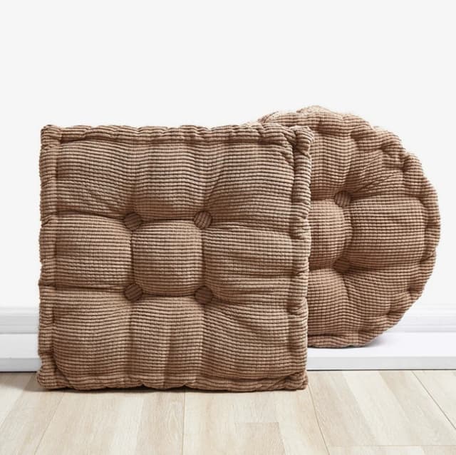 Coussin tatami épais en polyester de couleur unie