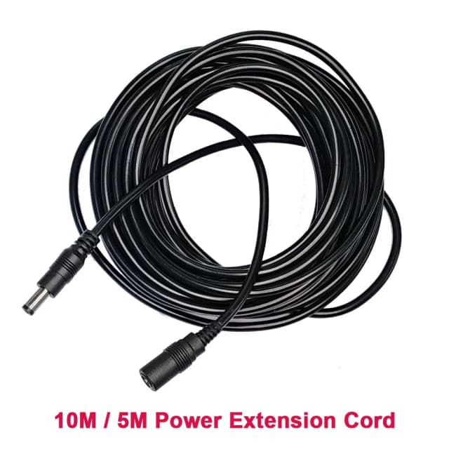 10M/ 5M 5.5mm * 2.1mm DC Connecteur D'alimentation Rallonge Jack Adaptateur Câble DC Femelle Mâle Extension Externe Plug
