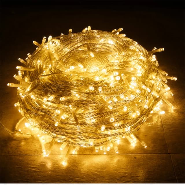 Guirlande lumineuse LED 10m 30m 50m 100m, décoration d'arbre de noël et de mariage, étanche, lumière féerique, intérieur et extérieur, lampe ue 220V