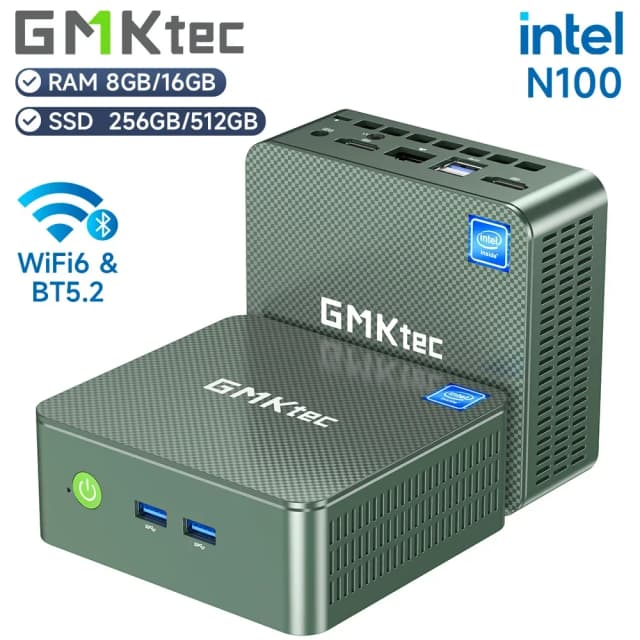 Nouveau! GMKtec G3 Mini PC Intel Alder Lake N100 Windows 11 Pro Mini PC 8/16GB DDR4 256/512GB PCIe M.2 SSD WiFi 6 BT5.2 ordinateur de bureau