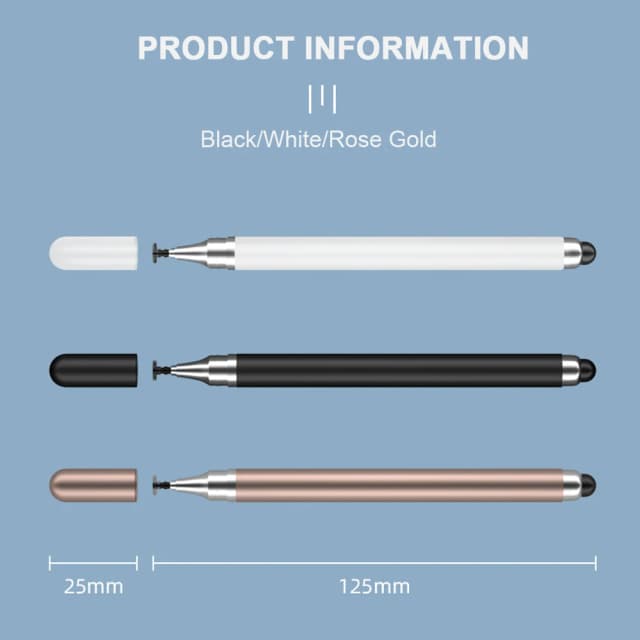 Stylet universel 2 en 1 pour tablette, téléphone portable Android ios, accessoires pour iPad, tablette de dessin, écran tactile capacitif, 1/2 pièces