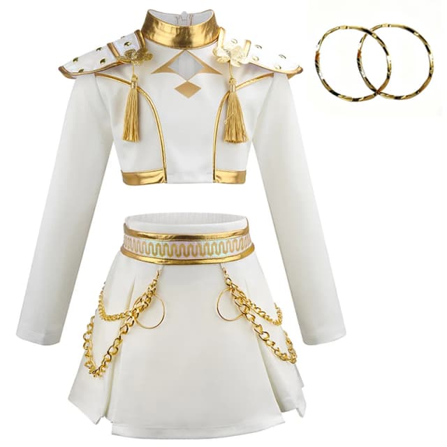 Vente chaude Style coréen filles Costume Halloween Cosplay fille chaude spectacle Costume noir brillant Costume Halloween fille Anime Costume