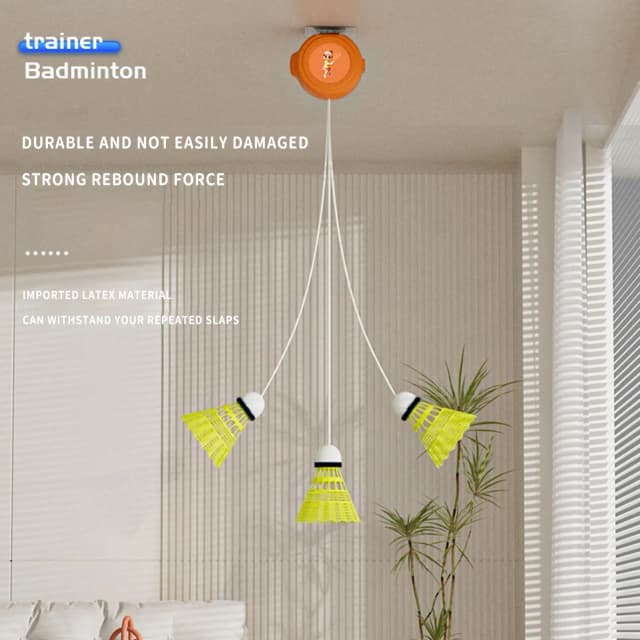 Entraîneur de badminton à joueur unique, dispositif de rebond automatique, auto-apprentissage pour débutants et afteurs, utilisation intérieure et extérieure