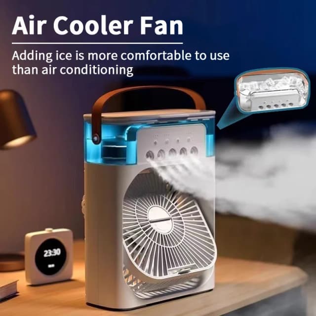 3 en 1 ventilateur climatiseur ménage petit refroidisseur d'air LED veilleuse Portable humidificateur réglage de l'air ventilateur bureau maison ventilateur nouveau