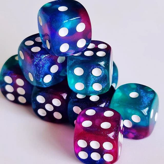 10 pc/lot D6 dés 6 faces dés Casino Table jeu dés acrylique bord rond dés D6 12mm Casino dés mdn dés