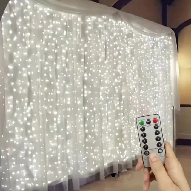 Rideau lumineux féerique de noël à distance USB, 8 Modes, pour vacances, chambre à coucher, mariage, arbre de noël, décoration de fenêtre