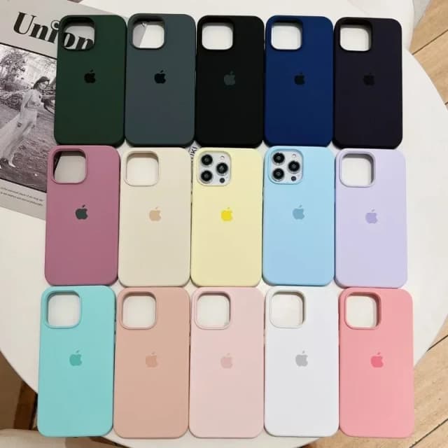 Étuis officiels originaux en Silicone pour iPhone 16 13 14 15 12 Pro Max, étui pour Apple iPhone 16Plus 16 14 15 13 12 Pro