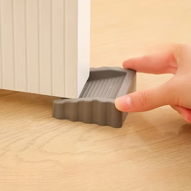 Butoir de porte TPR, cale de sécurité, réutilisable, absorbant les chocs, pour la maison et le bureau, Anti-collisement, bouchon inférieur de porte à main