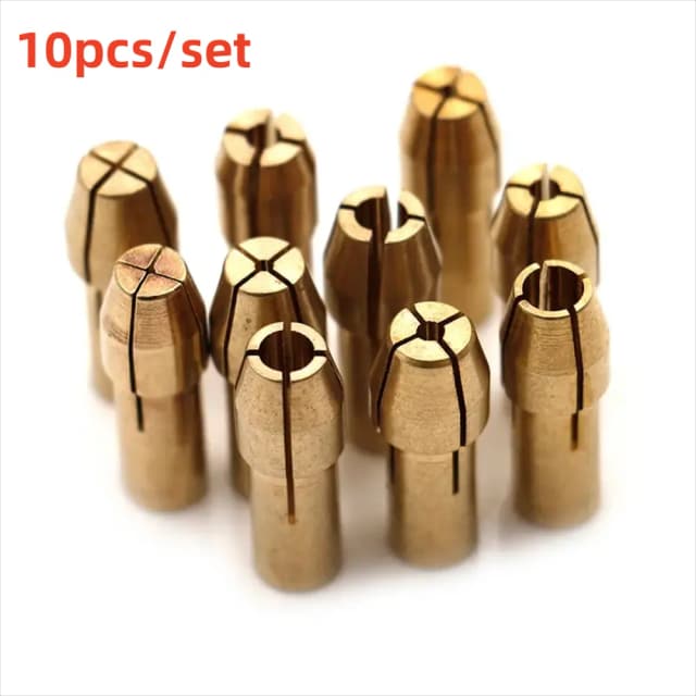 Mini adaptateur de mini perceuse ChLIGHTChuck, micro pince en laiton pour outil électrique lointain, 0.5mm-3.2mm, 10 pièces/ensemble
